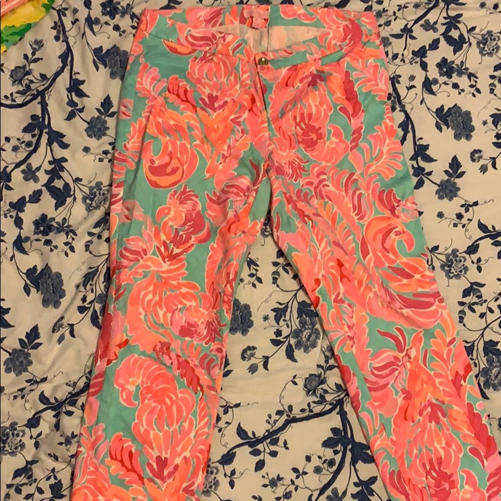 Lilly Pulitzer love bird pants